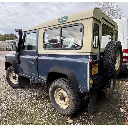 LANDROVER 90 SW DT H782SSH FIRST REG 09/08/90 DIESEL APPROX 133535 ...