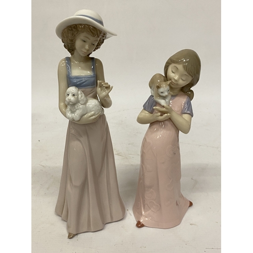 1034 - TWO NAO FIGURINES 
