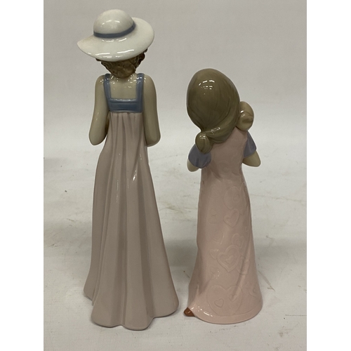 1034 - TWO NAO FIGURINES 