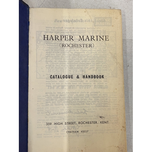 157 - TWO MARINE ENGINE CATALOGUE AND MANUALS
