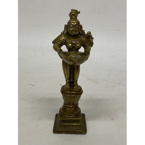 192A - A BRONZE GOD HOLDING A DISH