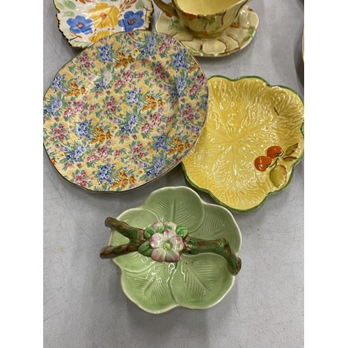 212 - A QUANTITY OF CERAMICS TO INCLUDE SYLVAC, CARLTON WARE, ETC