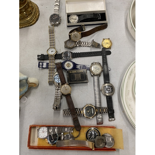 220 - A QUANTITY OF WRISTWATCHES TO INCLUDE, SEKONDA, INGERSOLL, ETC