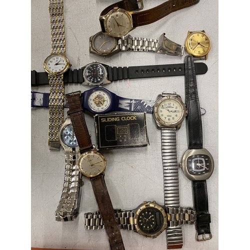 220 - A QUANTITY OF WRISTWATCHES TO INCLUDE, SEKONDA, INGERSOLL, ETC
