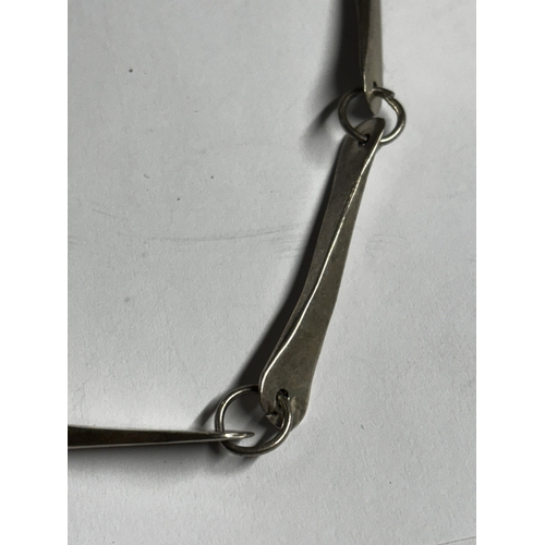 790 - A SILVER ALBERT WATCH CHAIN