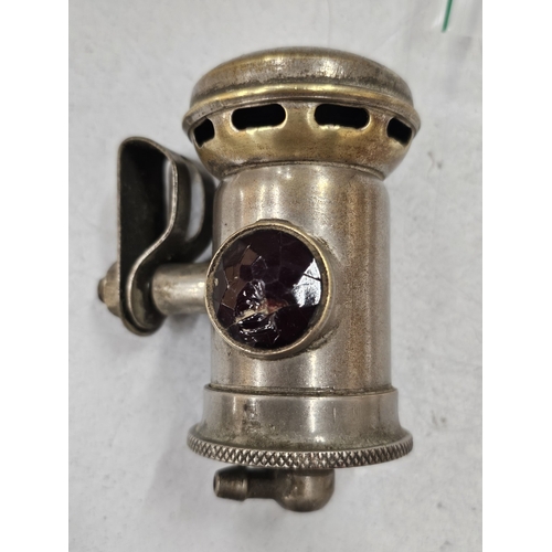 224 - A VINTAGE MOTORBIKE SIDE LIGHT