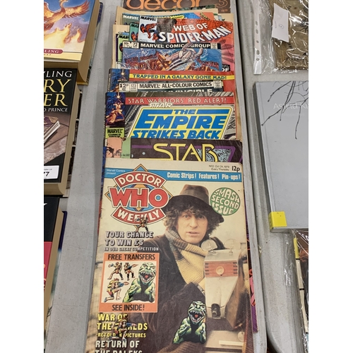 A COLLECTION OF VINTAGE COMICS AND MAGAZINES