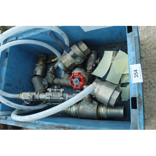 A BOX OF PIPE FITTINGS NO VAT