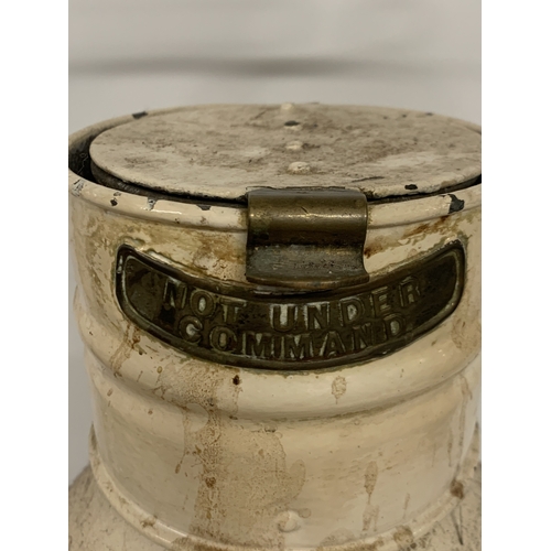 316 - A VINTAGE LANTERN SEAHORSE GB TRADE MARK 5576 HEIGHT 65CM (INCLUDING HANDLE) WIDTH 30CM