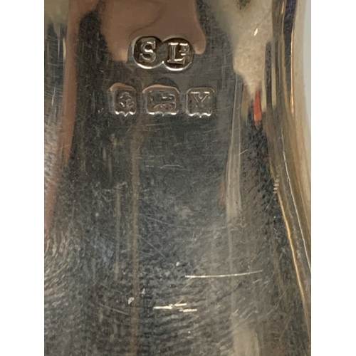 1 - A HALLMARKED BIRMINGHAM SILVER CRUET SET TO INCLUDE A PEPPER POT, SALT, MUSTARD AND TWO SPOONS, WITH... 