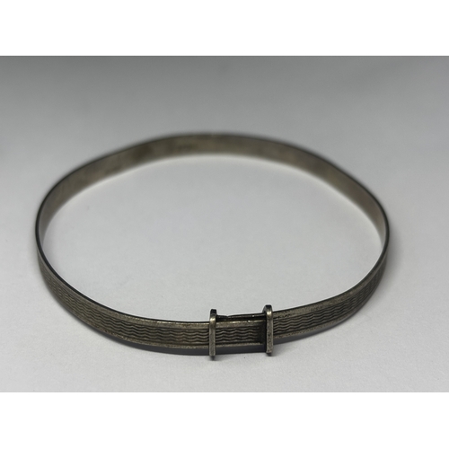 675 - THREE SILVER BANGLES GROSS WEIGHT 16.71 GRAMS