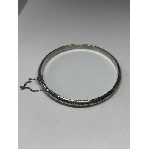 680 - TWO SILVER BANGLES GROSS WEIGHT 13.12 GRAMS