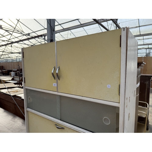 2710 - A 1950'S KITCHEN CABINET WITH DROP DOWN FRONT, 36