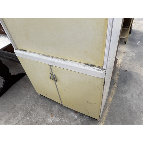 2710 - A 1950'S KITCHEN CABINET WITH DROP DOWN FRONT, 36