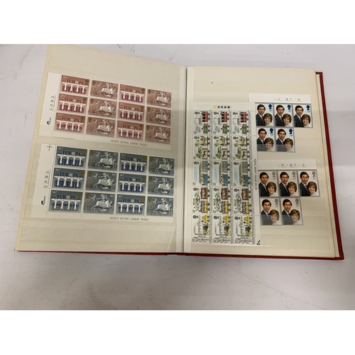 118 - AN ALBUM CONTAINING BLOCKS OF 5 & 6 STAMPS WITH TRAFFIC LIGHTS