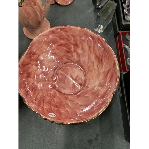 144 - A COLLECTION OF VINTAGE ARTHUR WOOD LUSTRE WARE TO INCLUDE VASES AND BOWLS