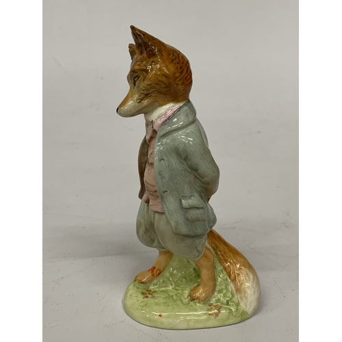 806 - A BESWICK BEATRIX POTTER, FOXY WHISKERED GENTLEMAN, WITH GOLD BACKSTAMP