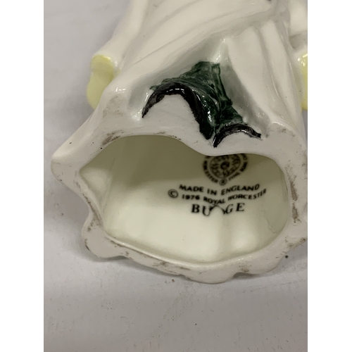 808 - THREE ROYAL WORCESTER CANDLE SNUFFERS, BOY WITH BOATER, BUDGE AND GIRL WITH MUFF