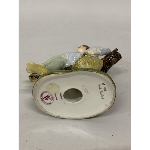 818 - A REG JOHNSON AND SONS HAND PAINTED FIGURE 'AUTUMN'