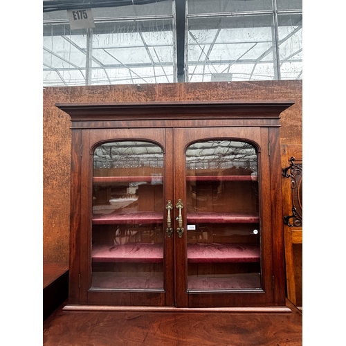 2509 - A 19TH CENTURY MAHOGANY CHEST OF TWO SHORT AND THREE LONG DRAWERS, 47.5