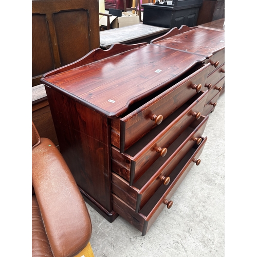 2536 - A PINE CHEST OF FOUR DRAWERS, 32