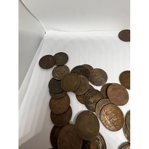 341 - A QUANTITY OF HALF PENNIES