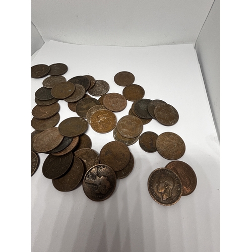 341 - A QUANTITY OF HALF PENNIES