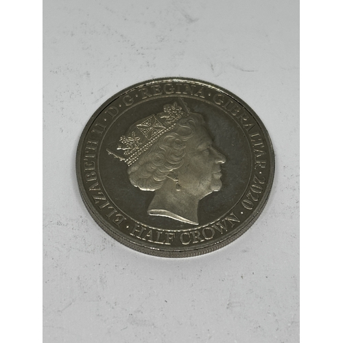 355 - A 2020 ELIZABETH II HALF CROWN COIN