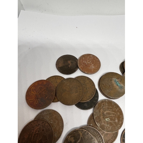 356 - A QUANITY OF HALF PENNIES