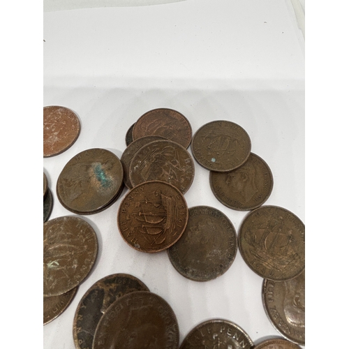 356 - A QUANITY OF HALF PENNIES