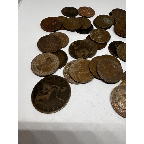 356 - A QUANITY OF HALF PENNIES