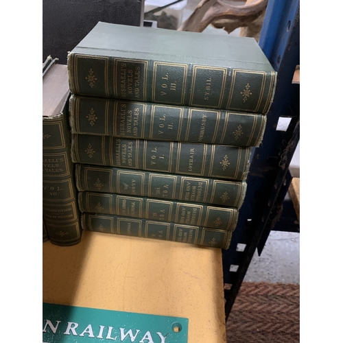 467 - A FULL SET OF TEN DISRAELI'S NOVELS AND TALES HARDBACK BOOKS