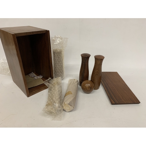 186 - A BOXED WOODEN SKITTLES GAME