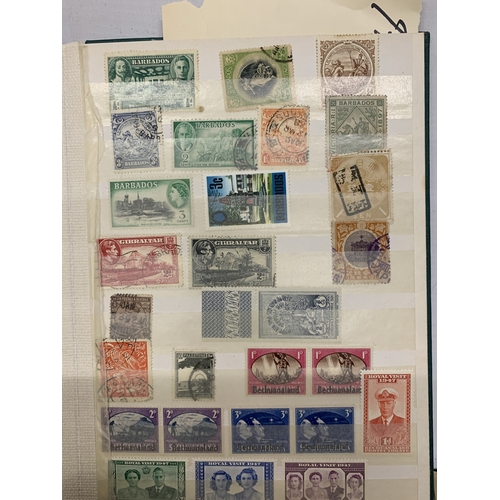 253 - FIVE STOCK ALBUMS OF MIXED STAMPS