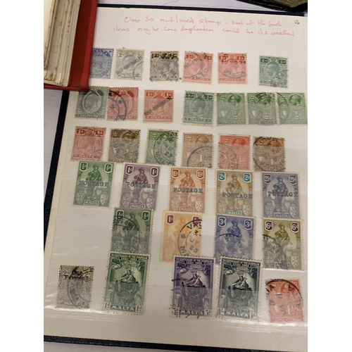 253 - FIVE STOCK ALBUMS OF MIXED STAMPS
