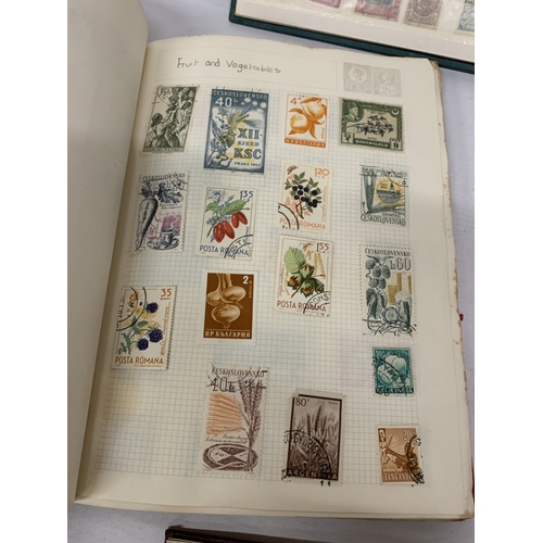 253 - FIVE STOCK ALBUMS OF MIXED STAMPS