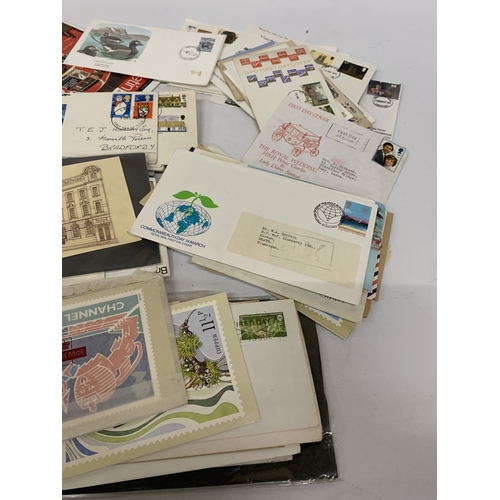 273 - A SELECTION OF FIRST DAY COVERS, POSTCARDS, LOOSE STAMPS ETC.