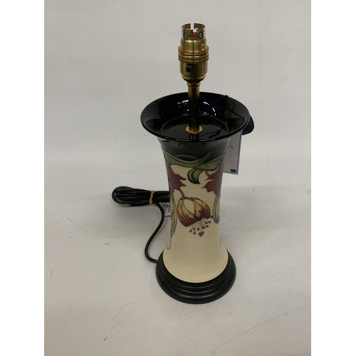 436 - A MOORCROFT ANNA LILY LAMP BASE
