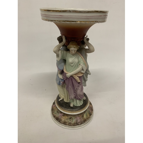 80 - A CONTINENTAL DRESDEN STYLE FIGURAL 