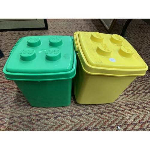 901 - TWO LEGO BUCKETS FULL OF BUILDING BRICKS