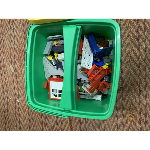 901 - TWO LEGO BUCKETS FULL OF BUILDING BRICKS