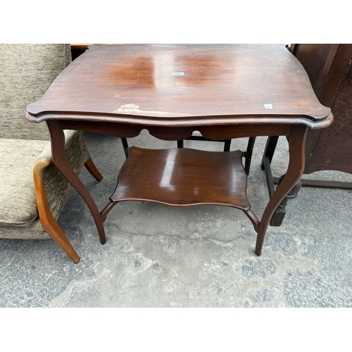 2663 - A LATE VICTORIAN TWO TIER CENTRE TABLE