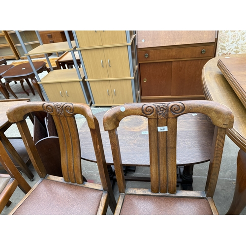 2697 - FOUR MID 20TH CENTURY DINING CHAIRS (2+2)