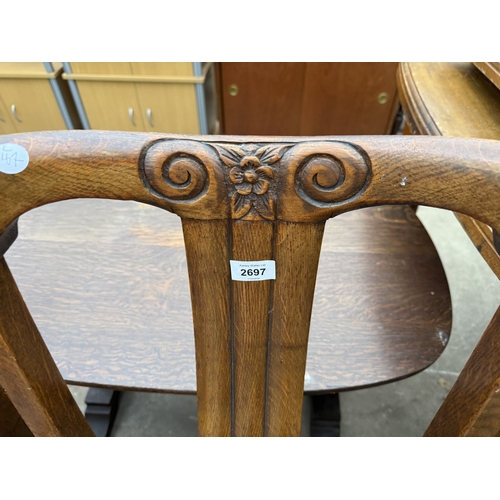 2697 - FOUR MID 20TH CENTURY DINING CHAIRS (2+2)