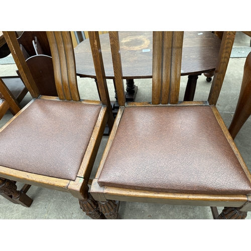 2697 - FOUR MID 20TH CENTURY DINING CHAIRS (2+2)