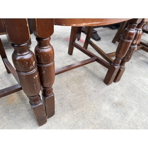 2697 - FOUR MID 20TH CENTURY DINING CHAIRS (2+2)