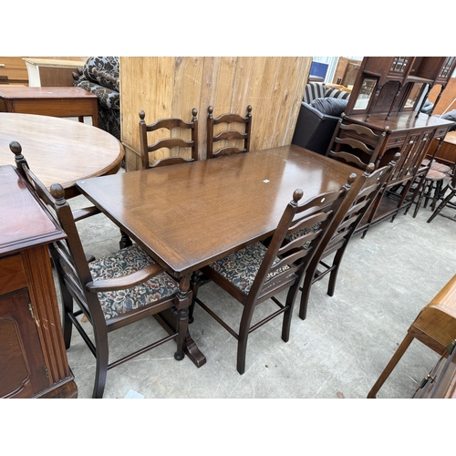 2716 - AN OAK REFECTORY TABLE, 66