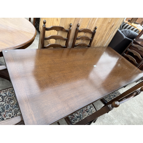 2716 - AN OAK REFECTORY TABLE, 66