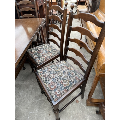 2716 - AN OAK REFECTORY TABLE, 66