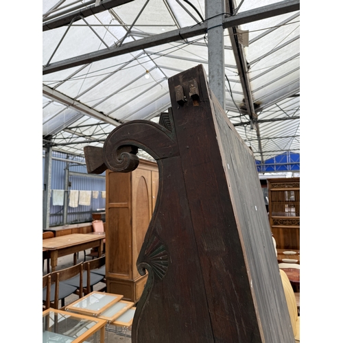 2772 - AN ORIENTAL STYLE HARDWOOD COW TABLE, 75